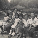 Betty Left, Mary, Ma, Esperanza, Joe, Rudy, Al, Milwaukee, 1950
