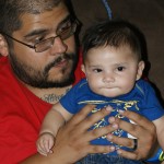 Recent addition to Villaseñors - Deacon Villaseñor with dad, Johnny Villaseñor. Deacon born on May 25th of 2014.