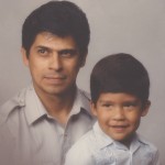 Joe with his first son, Johnny