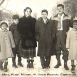 Mary, Rudy, Ma, Al, tio Ricardo, Esperanza - early WI years