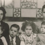 Mary and Albert-Villasenor Sr. with children Rudy, Al Jr, Betty and Joe in Monterrey MX, 1946