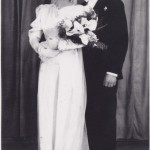 Wedding of Mary and Albert Villasenor Sr, around 1938